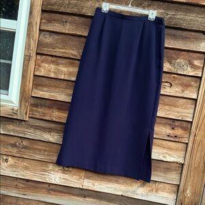 Pendleton Classic Navy Pencil Skirt 100% polyester vintage